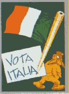 Un manifesto di Jacovitti per i Comitati Civici e la DC