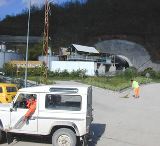 Il cantiere dell'alta velocit� al Carlone (foto Andrea Lapi)
