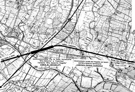 Il tracciato e l'interconnessione proposta dall'Osservatorio Ambientale Locale