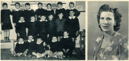 La 3^ classe elementare della Maestra Dina Ardiccioni nel 1953