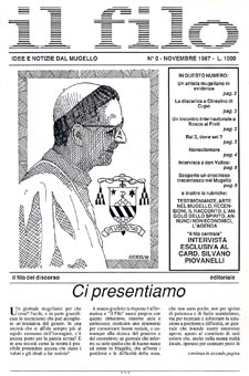 La prima copertina del mensile il Filo