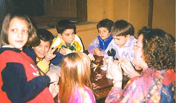 I bambini del GRIM al lavoro