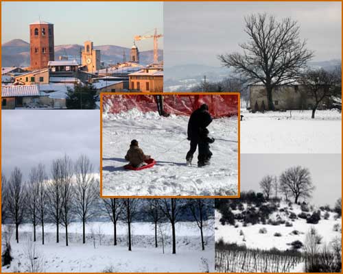 Neve a Borgo San Lorenzo, foto di Andrea Lapi