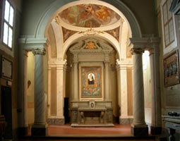 L'interno dell'Oratorio di Sant'Omobono, dopo il restauro. Foto di Andrea Lapi