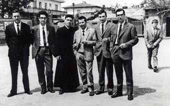 Da sin.: Mario Ceserini, Pierluigi Squarcini, Don Torracchi, Giancarlo Donatini, Andrea Salvadori, Andrea Bruschi