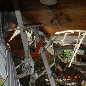Il Lido Serena, a Scheggianico - FIrenzuola, distrutto dal Santerno
