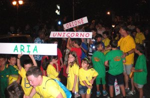 Inaugurazione del Settembre Giovanile 2014. Davanti al Municipio