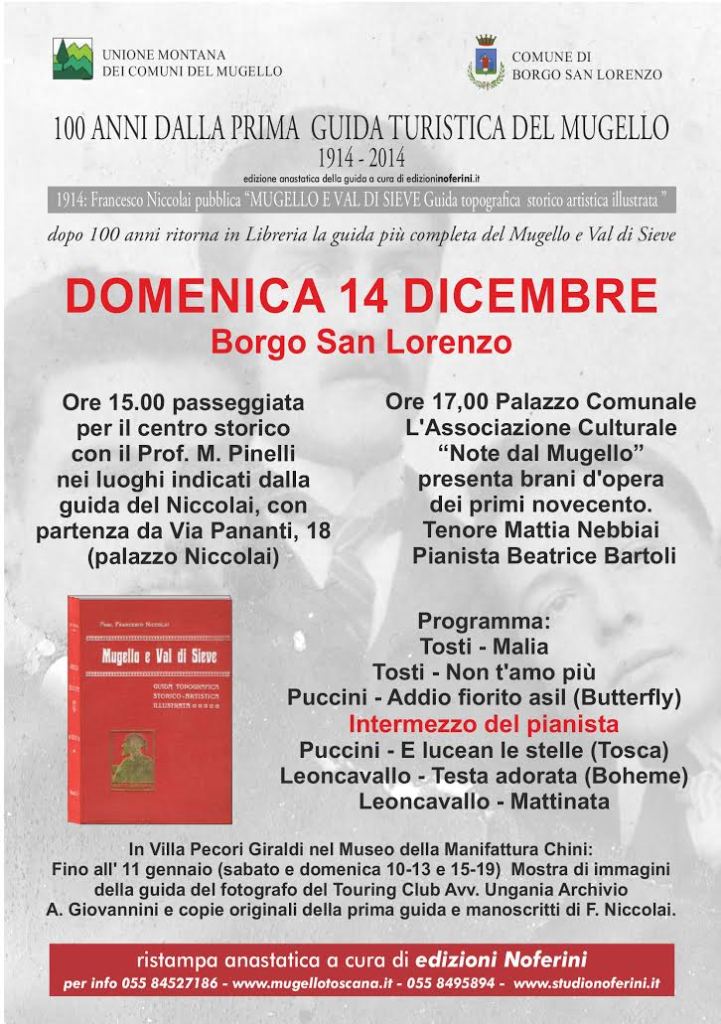 100 anni dall prima guida turistica del mugello
