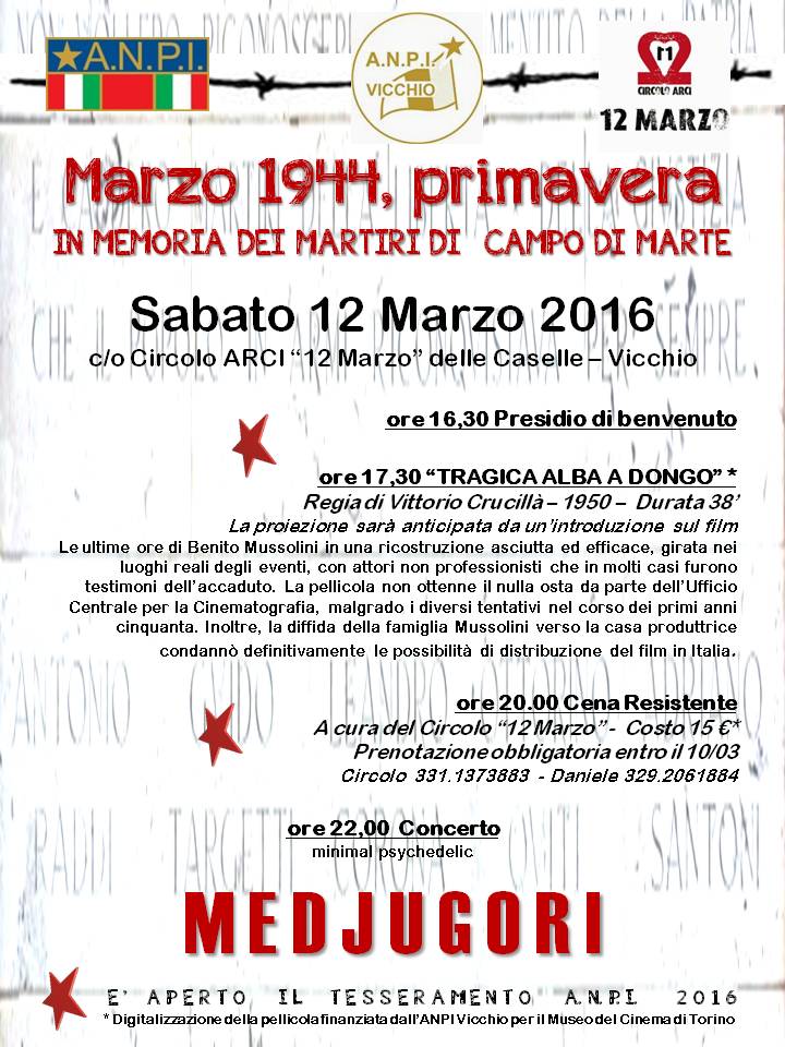 12 Marzo 2016