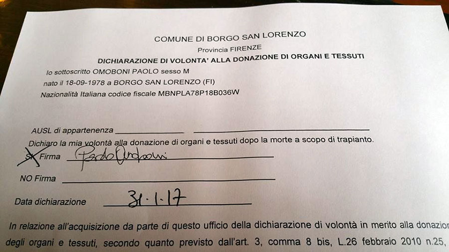 paolo-Omoboni-dichiarazione-donazione-organi