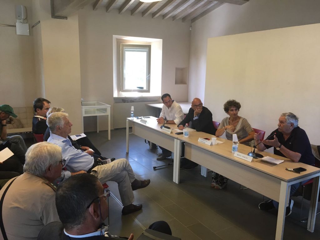 L'inaugurazione della zona a regolamento specifico per la pesca sportiva a Bilancino