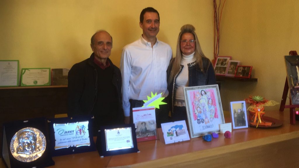 Da destra: Tiziana Lorini, Fabio Boni e Massimo Principe