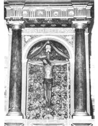 Il crocifisso della chiesa vecchia di Ronta