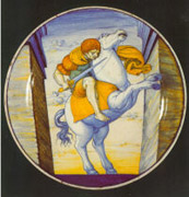 piatto, cm 23,5, Cafaggiolo, 1510 circa, Victoria and Albert Museum, Londra