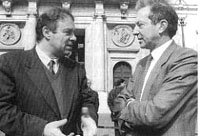 Beppe Matulli con Mario Segni, alcuni anni fa