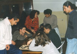 Il gruppo di scout borghigiani a Sollicciano