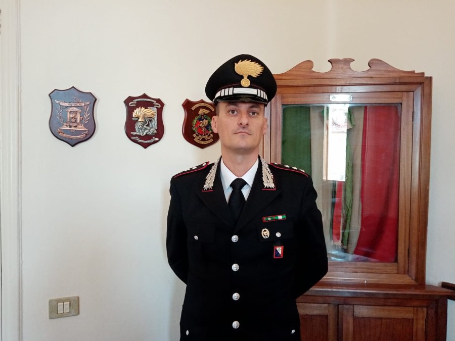 Il capitano Francesco Ferrara, comandante della Compagnia di Borgo San Lorenzo