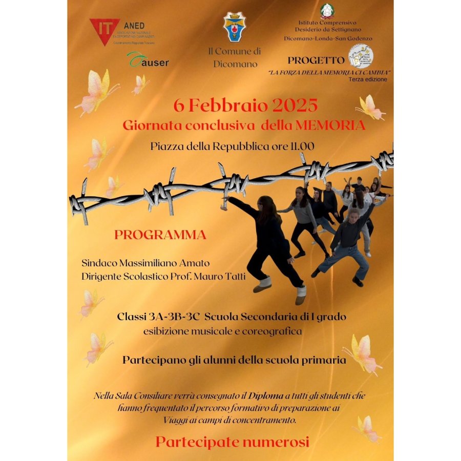 Locandina Giornata Memoria Dicomano