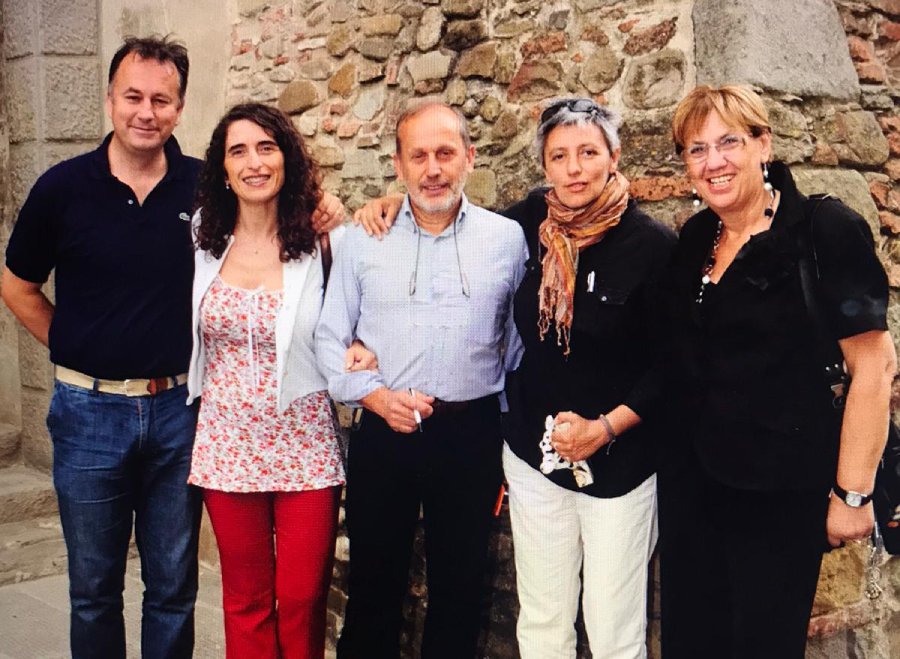 Sandra Galazzo con Fiammetta Capirossi e altri amministratori mugellani