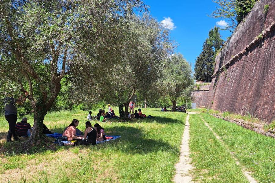Il picnic all'ombra della fortezza di San Martino