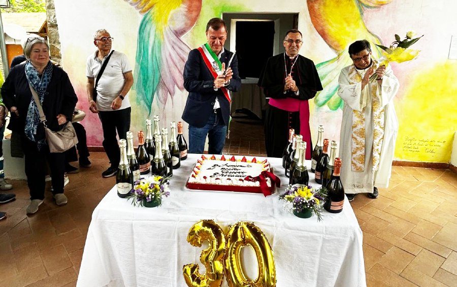Un momento dei festeggiamenti