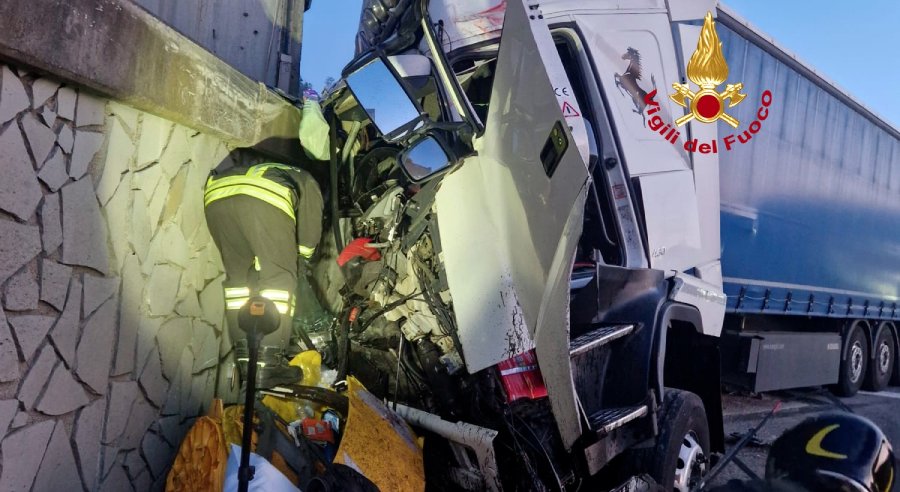 Il mezzo incidentato