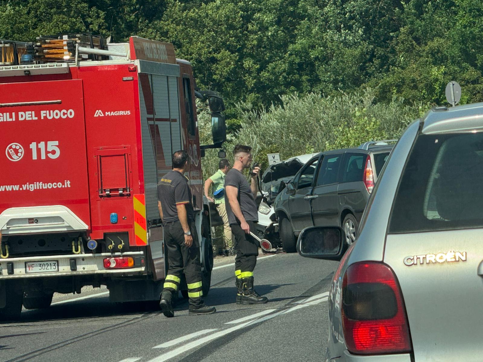 Un incidente in Mugello, foto di repertorio