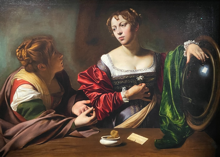 Caravaggio, "Marta e Maria"