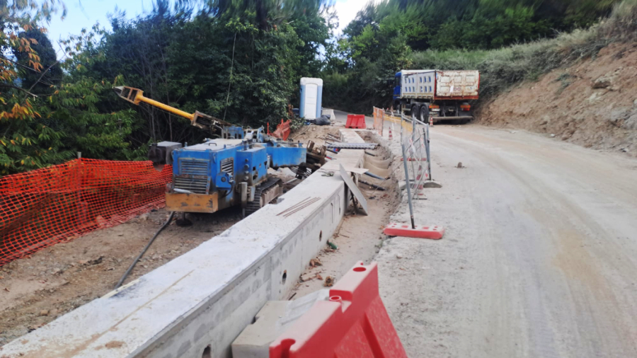 Lavori cantiere strada Montecuccoli