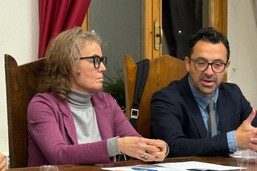 Da sinistra il sindaco Silvia Catani e il colonnello Nino Tarantino