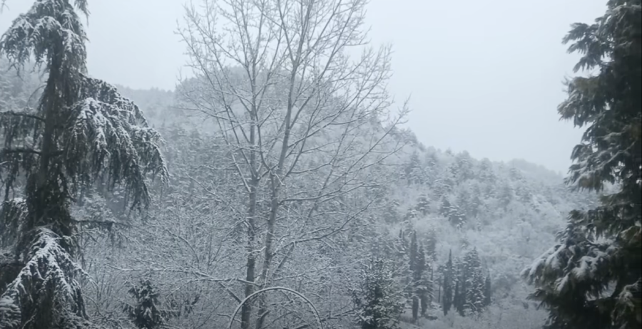 Neve a Marradi. Fonte gruppo Facebook 'Sei di Marradi se'
