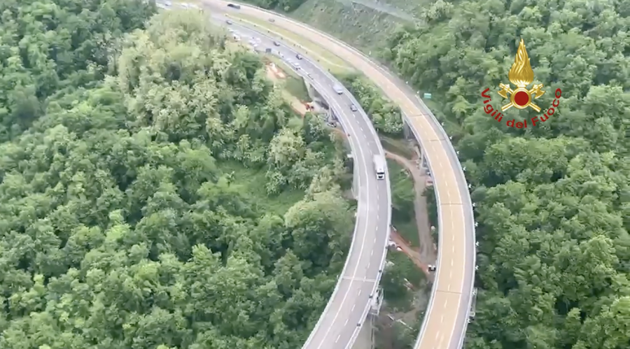 Immagine di repertorio di viadotto autostradale nella zona di Barberino