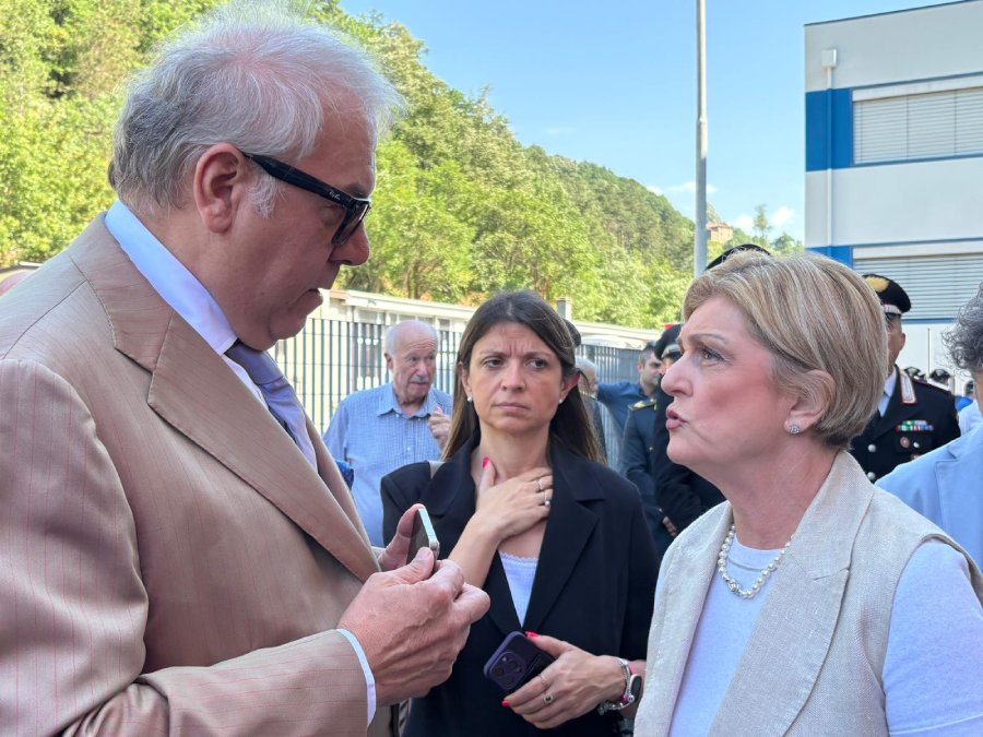 Il presidente nazionale di Federmeccanica Simone Bettini con il ministro Marina Elvira Calderone