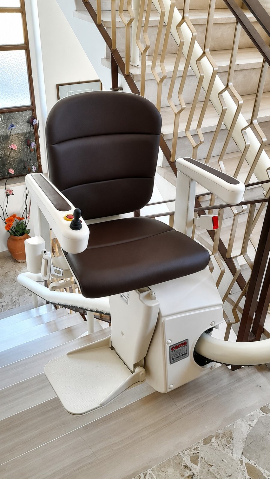 Un montascale a poltroncina