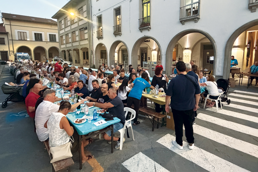 La cena 2026 della Misericordia di Firenzuola. Foto delle tavolate