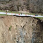 La parte franata, che ha scoperto la discarica La parte franata, che ha scoperto la discarica